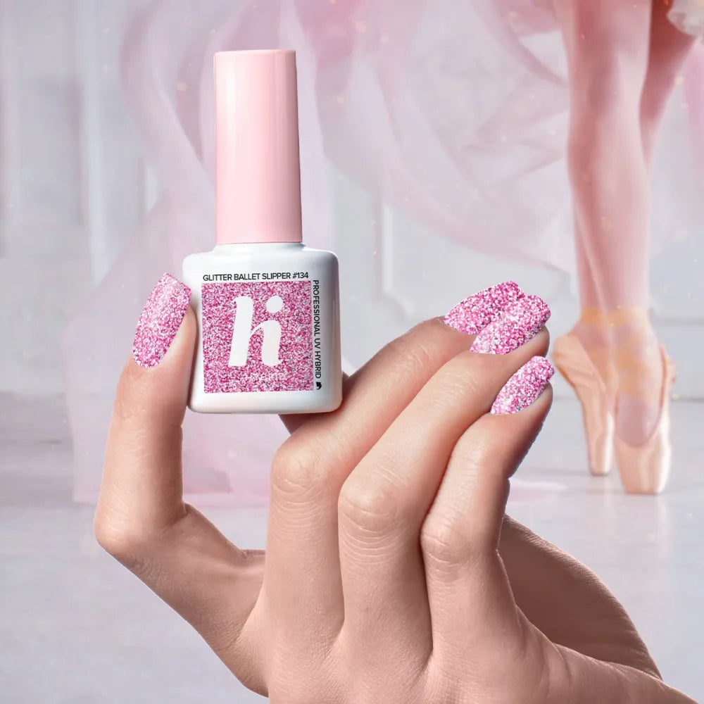 Hi Hybrid Lacquer #134 Blizgučiai Baleto Bateliai - Balerina 5ml - Kosmetika