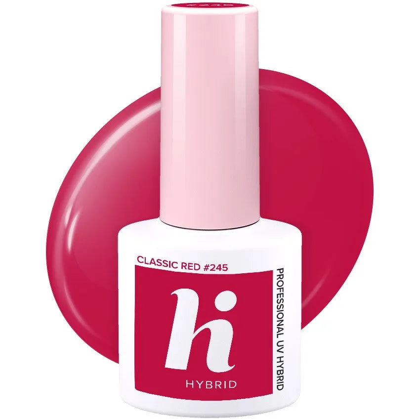 Hi Hybrid Lacquer Nr. 245 Klasikinė Raudona 5ml - Kosmetika