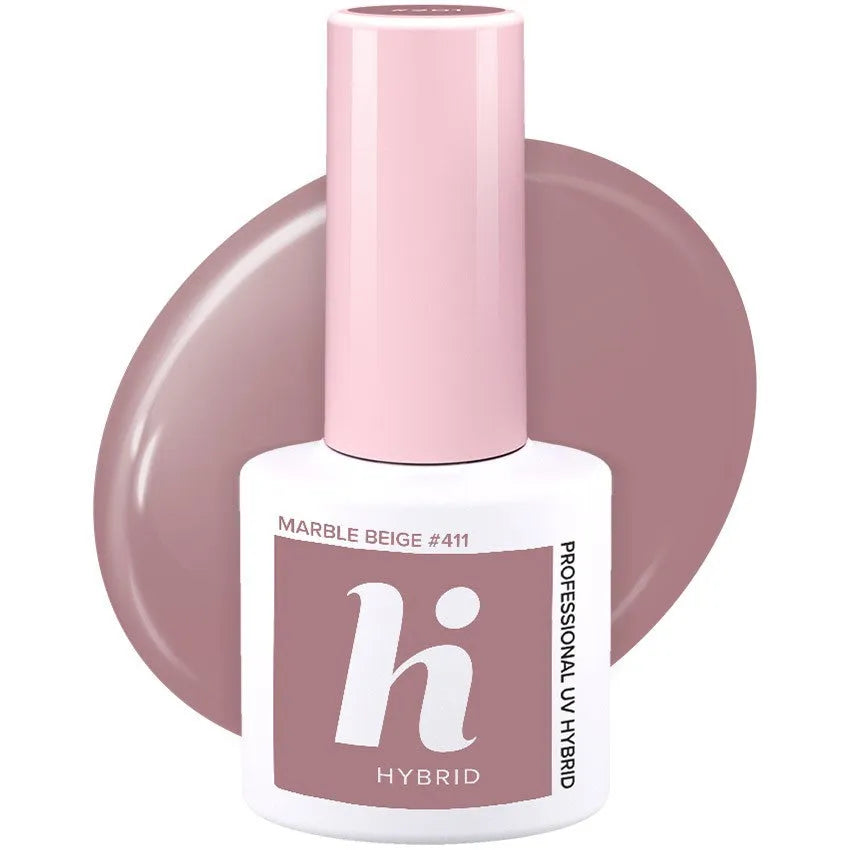Hi Hybrid Lacquer Nr. 411 Marmurinis Bežinis 5ml - Kosmetika