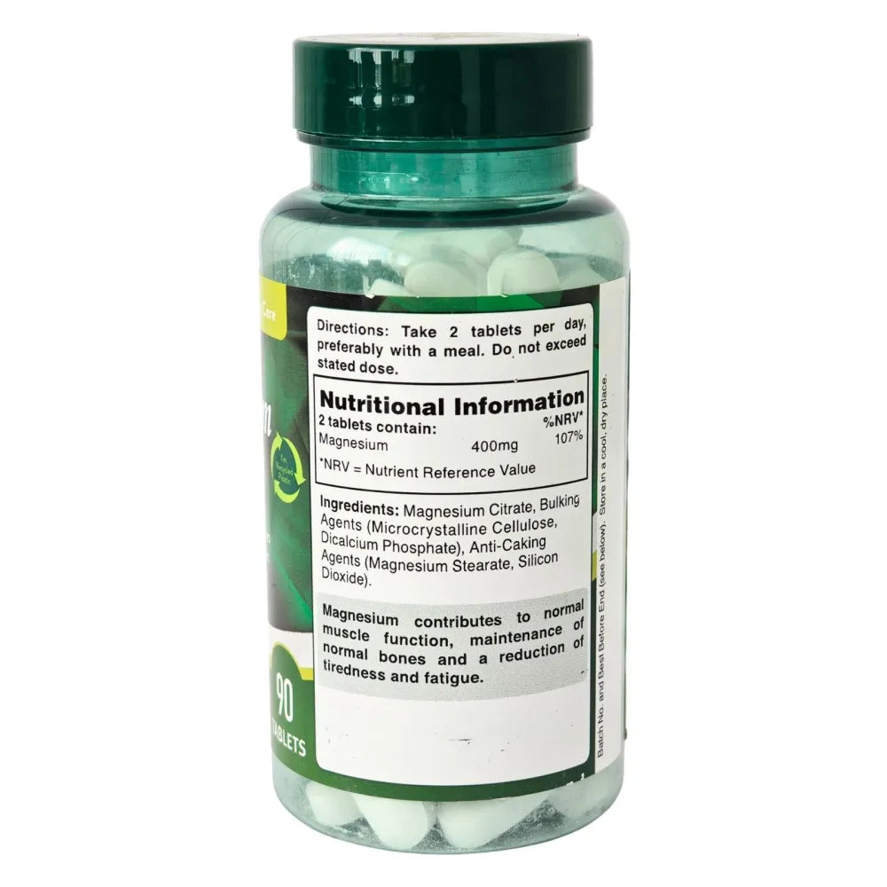High Strength Magnesium (as Citrate) 400mg - 90 tablets - Holland & Barrett - Papildai