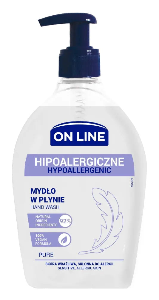 Hipoalerginis grynas muilas dozatoriuje 500ml - Kosmetika