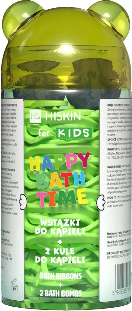 HISKIN for Kids Happy Bath Time Ribbons + 2 Balls - Teddy Bear. - Kosmetika