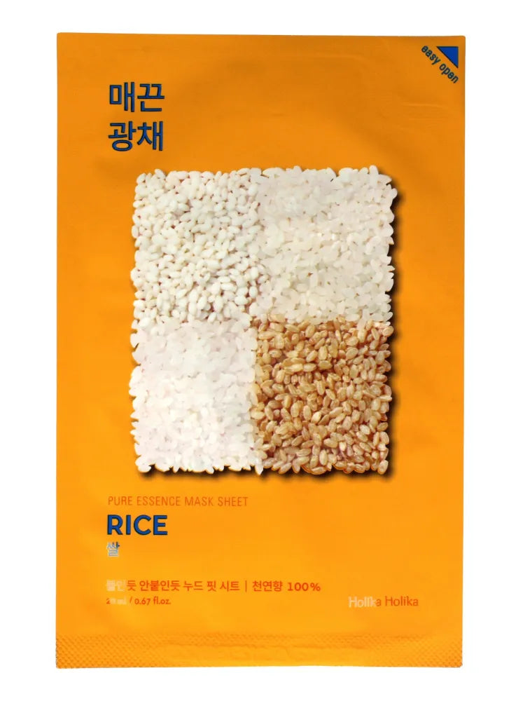 Holika Pure Essence Mask Sheet - Rice 1 vnt. - Kosmetika