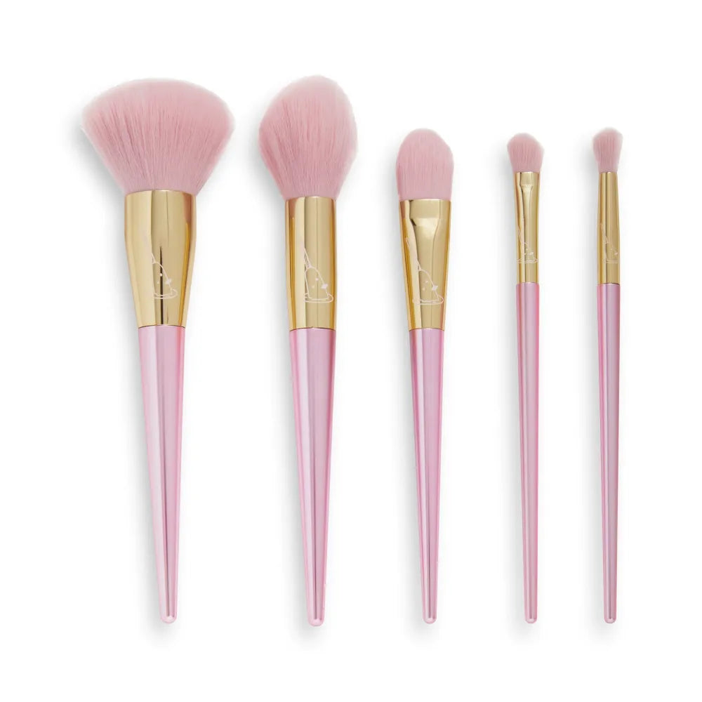 I Heart Revolution Elf Narwhal Brush Set 1 pakas - 5 vnt. - Kosmetika