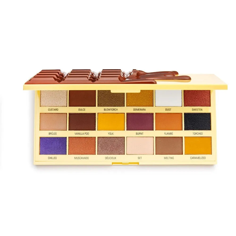 I Heart Revolution Eyeshadow Palette Chocolate Creme Brulee akių šešėlių paletė - Kosmetika