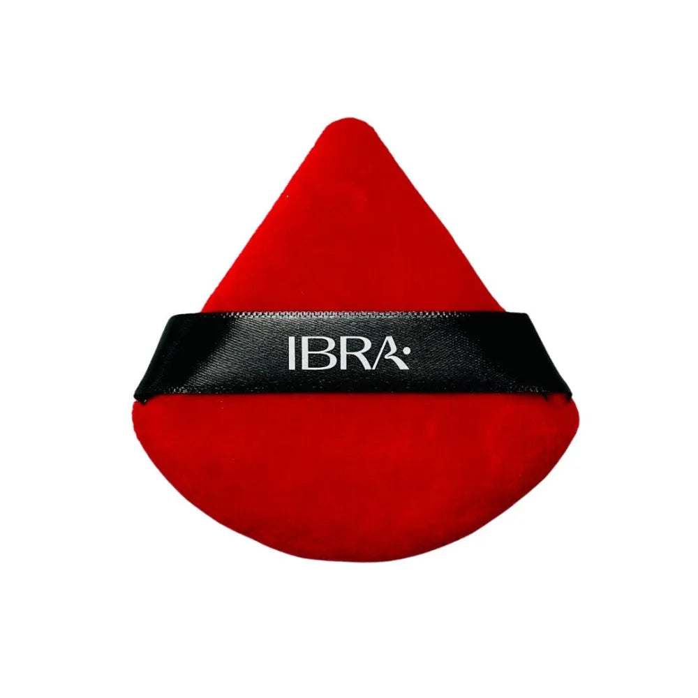 IBRA Triangle-shaped powder puff - red 1pc - Kosmetika