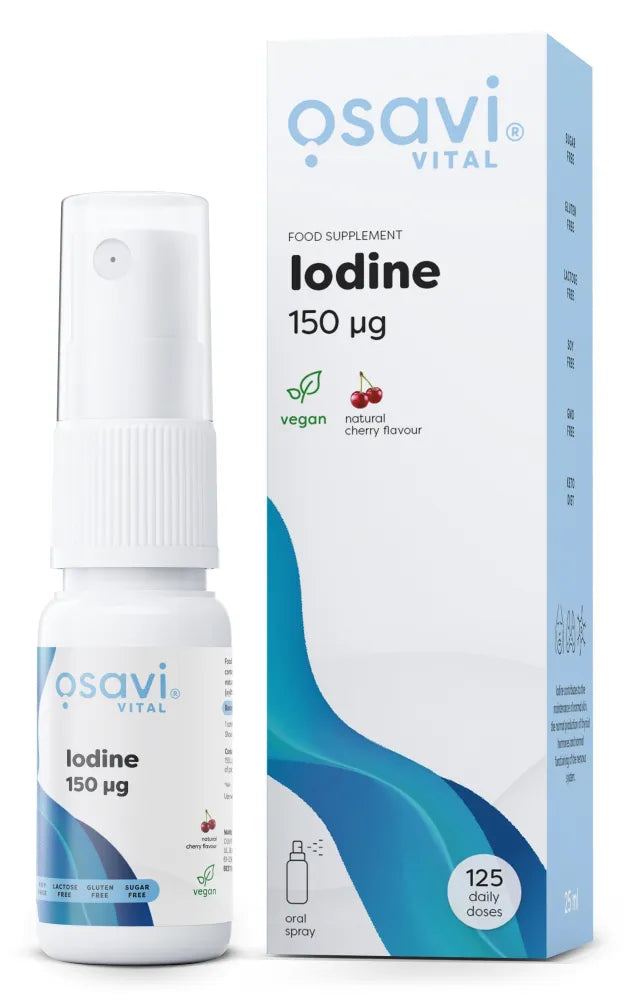 Iodine Oral Spray 150mcg (Cherry) - 25 ml - Osavi - Papildai