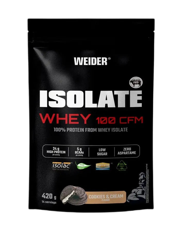Isolate Whey 100 CFM Cookies & Cream - 420g - Weider - Sporto papildai