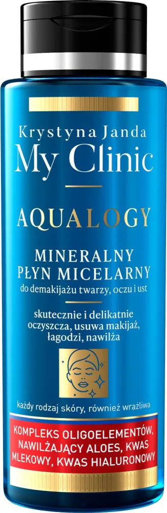 JANDA My Clinic Aqualogy Micellar Mineral Liquid makiažo valymui - visiems odos tipams 400ml - Kosmetika