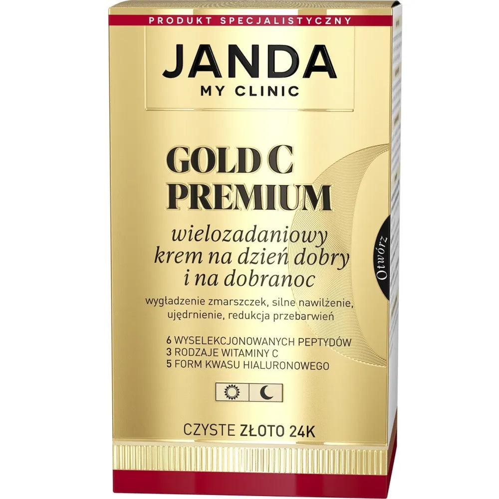 JANDA MY CLINIC Gold C Premium Multi-Tasking Day and Night Cream - grynas 24K auksas 50ml - Kosmetika