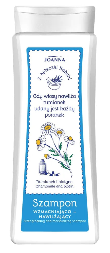 JOANNA Iš Močiutės Vaistinės Ramunėlių ir Biotino Plaukų Šampūnas 300 ml - Kosmetika