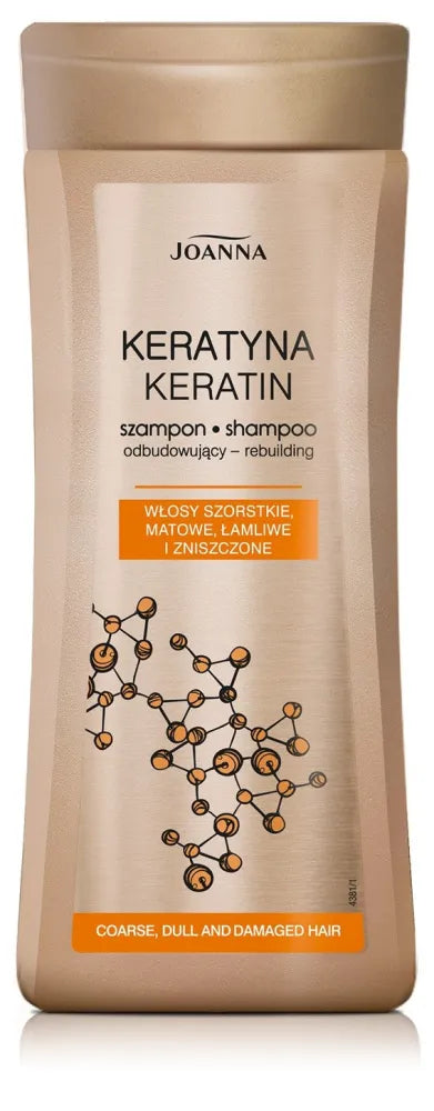 Joanna Keratin šampūnas šiurkštiems ir pažeistiems plaukams 200 ml - Kosmetika