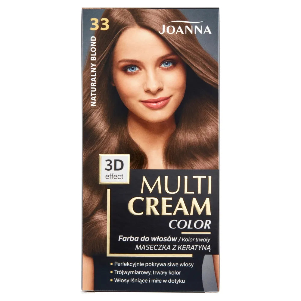JOANNA Multi Cream Color 33 Natūralus šviesus blondinas - Kosmetika
