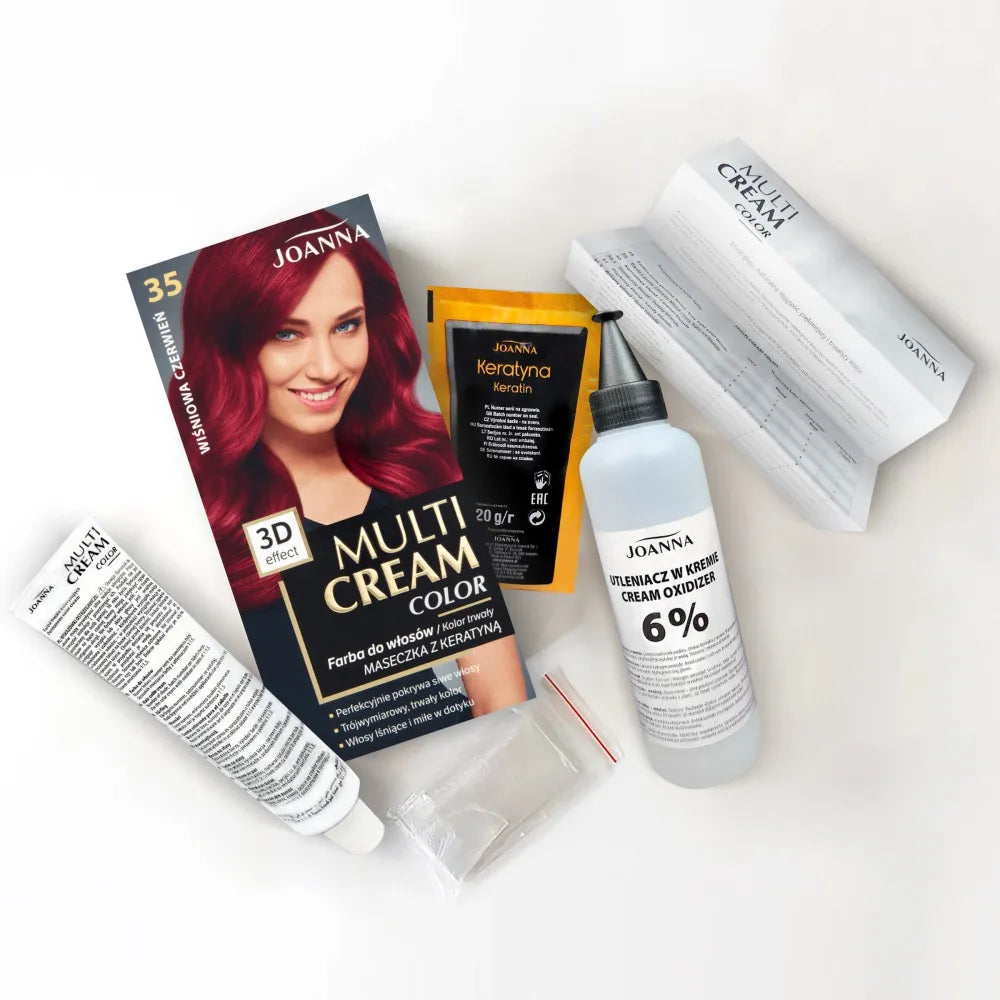 JOANNA MULTI CREAM Spalva 35 Vyšnių raudona - Kosmetika