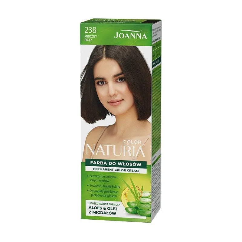 Joanna Naturia Color plaukų dažai Nr. 238 - Šaltas rudas 1 vnt. - Kosmetika