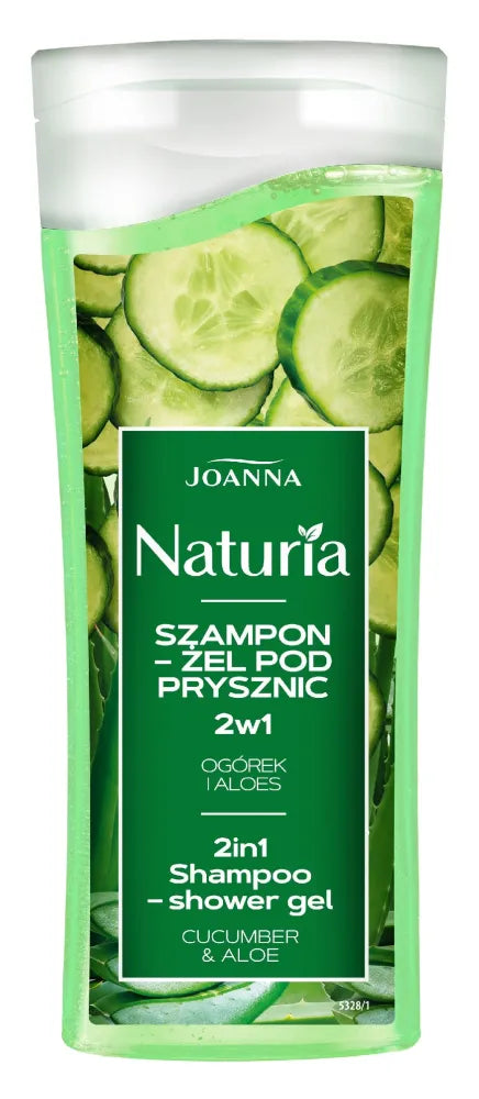 JOANNA Naturia šampūnas-gelis 2in1 - Agurkas ir Aloe 100ml - Kosmetika