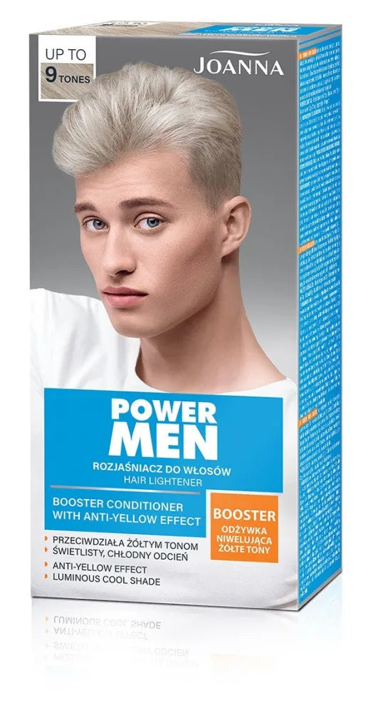 JOANNA Power Men Plaukų Šviesiklis (iki 9 atspalvių) 1 vnt. - Kosmetika