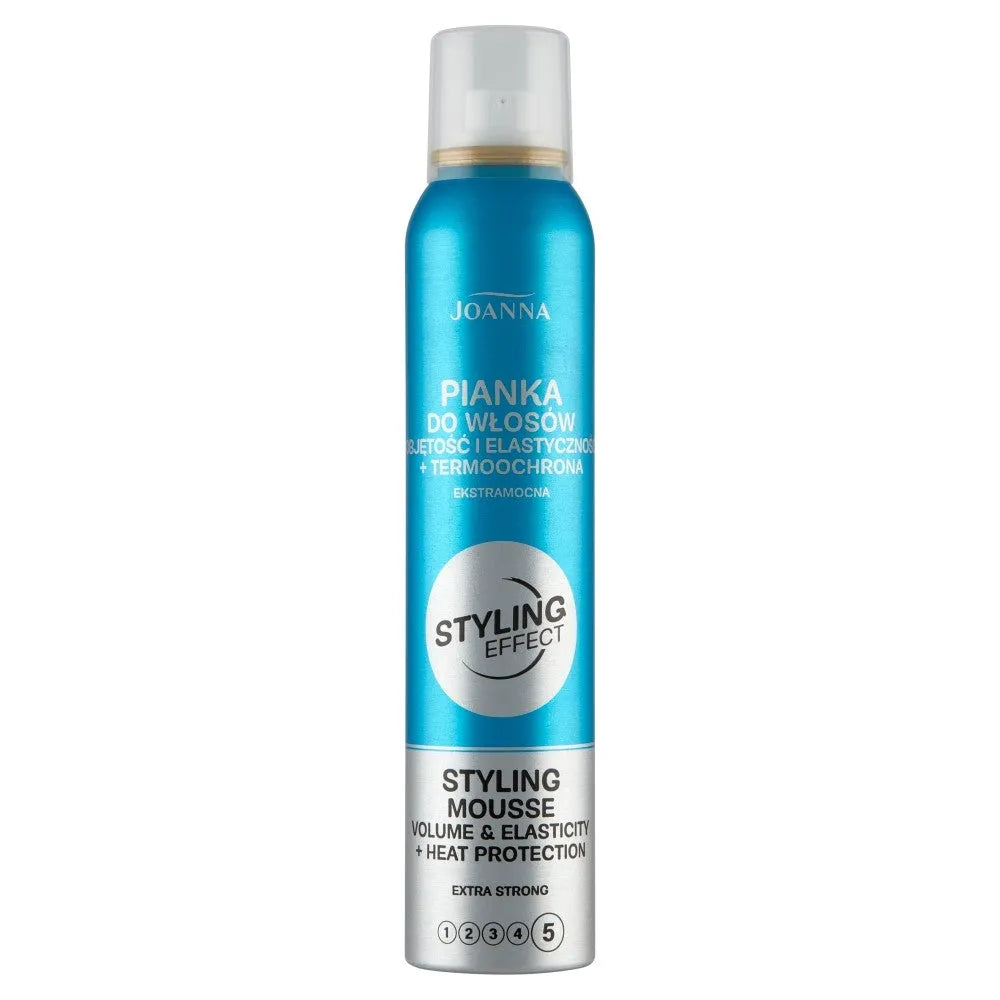 Joanna Styling Effect plaukų putos tūriui ir lankstumui + papildoma stipri šilumos apsauga - 150ml - Kosmetika