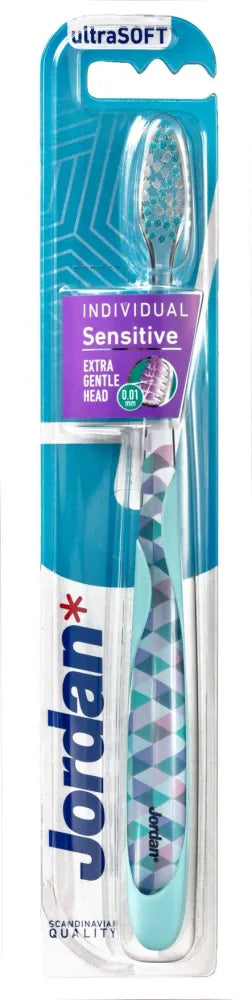 Jordan Individual Sensitive Toothbrush - ultra soft - spalvų mišinys 1 vnt. - Kosmetika