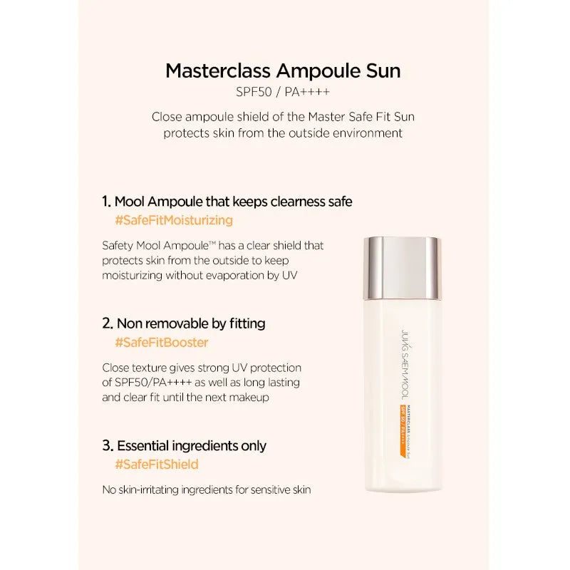 JSM Masterclass Ampoule Saulės kremas veidui ir kūnui SPF 50 ml - Kosmetika