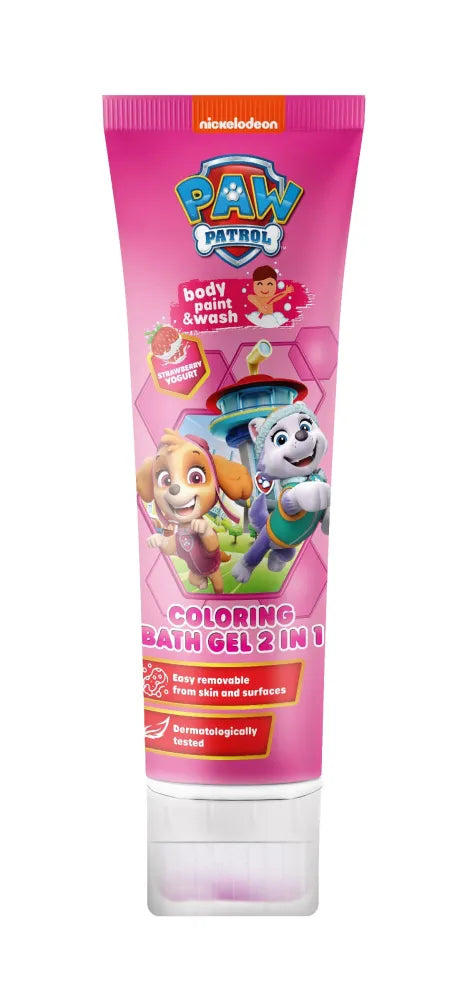 KIDS Psi Patrol 2-in-1 bath coloring gel - Strawberry Yogurt 150 ml. - Vaikui ir mamai