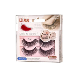 KISS atrodo taip natūraliai false eyelashes - Flirty 1 pakelis - 2 poros - Kosmetika