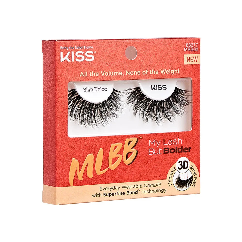 KISS My Lash But Bolder 3D False Eyelashes - Didelis Asmenybė 1 pakuotė - Kosmetika