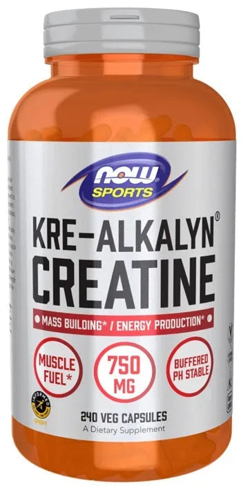 Kre-Alkalyn Creatine - 240 vcaps - NOW Foods - Papildai
