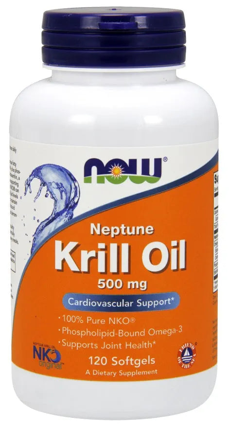 Krill Oil 500mg - 120 softgels - NOW Foods - Papildai
