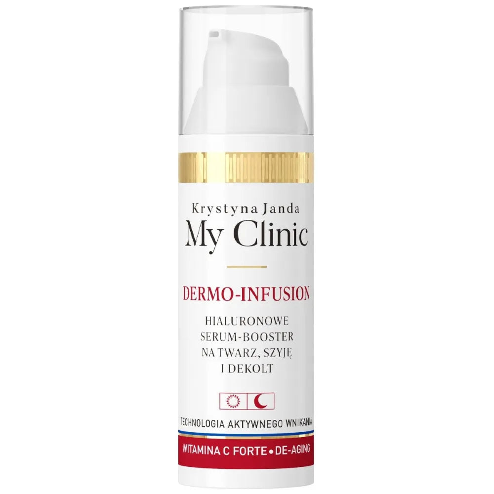 KRYSTYNA JANDA My Clinic Dermo-Infusion Hialurono Serumas Booster veidui kaklui ir krūtinei dienai nakčiai 30ml