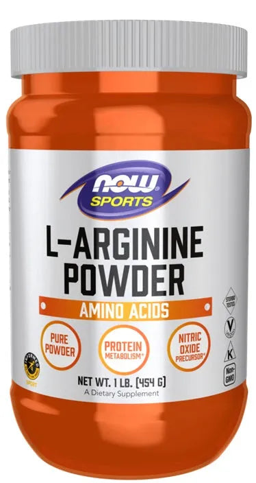 L-Arginine Powder - 454g - NOW Foods - Papildai