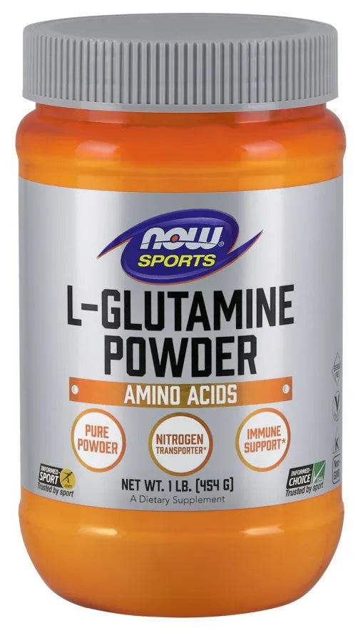 L-Glutamine Powder - 454g - NOW Foods - Papildai