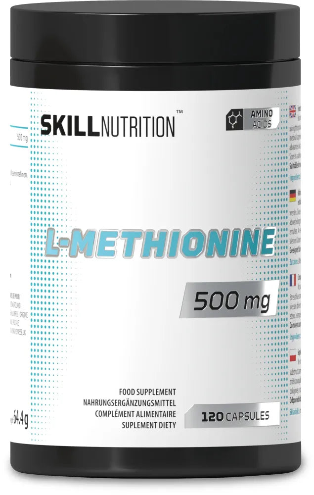 L-Methionine 500mg - 120 vegan caps - Skill Nutrition - Sporto papildai
