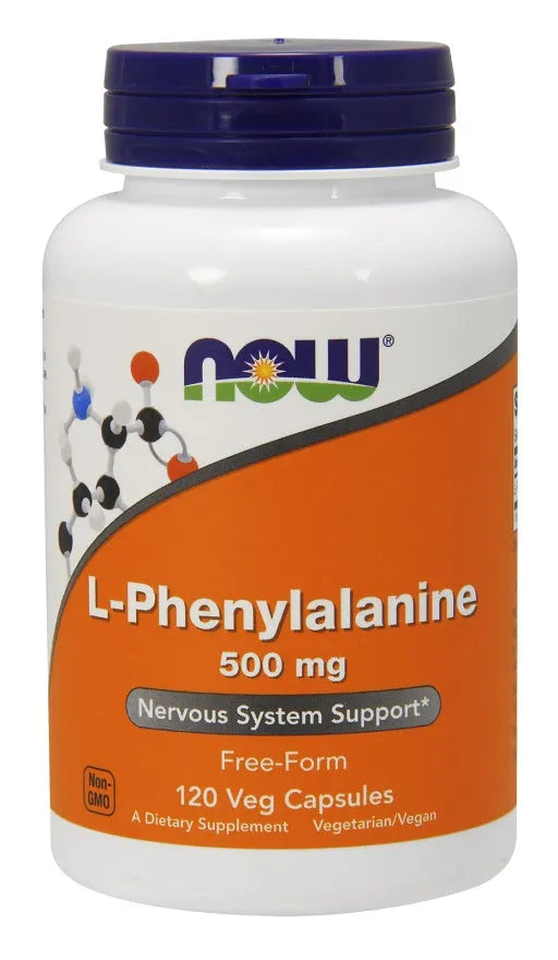 L-Phenylalanine 500mg - 120 vcaps - NOW Foods - Papildai