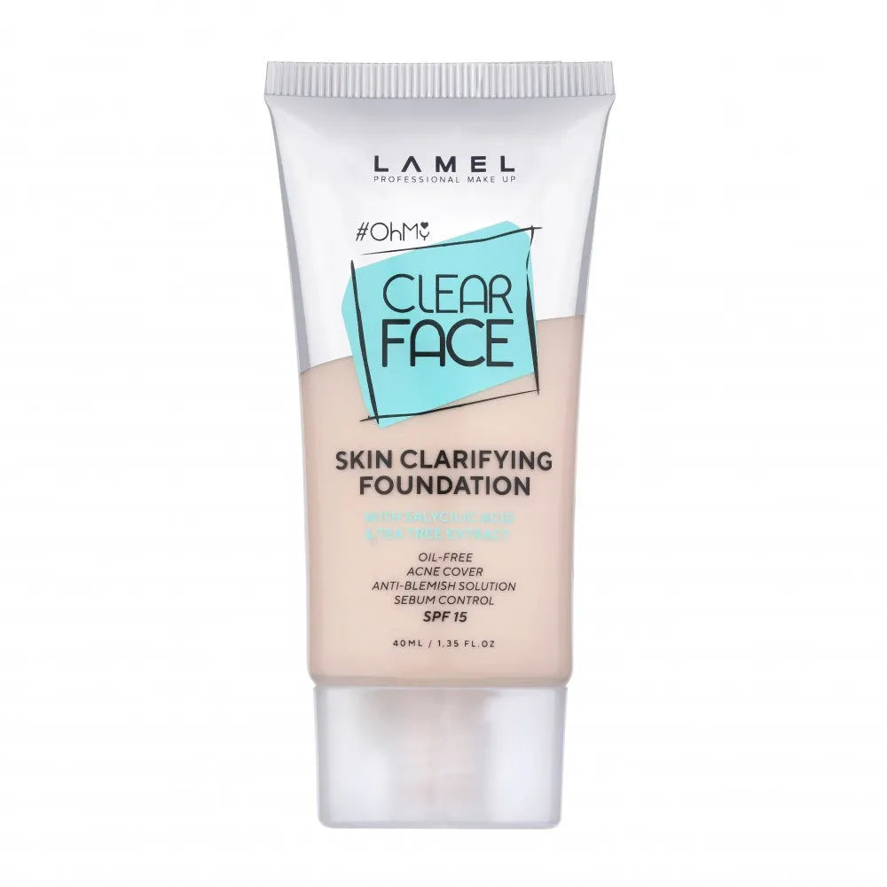 LAMEL OhMy Clear Face Foundation Nr. 402 Giliai Bežinė 40ml - Kosmetika