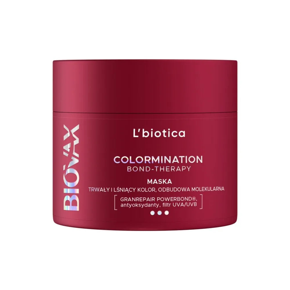 L’BIOTICA Biovax Colormination Bond Therapy Reconstructing mask for colored hair 200 ml - Kosmetika