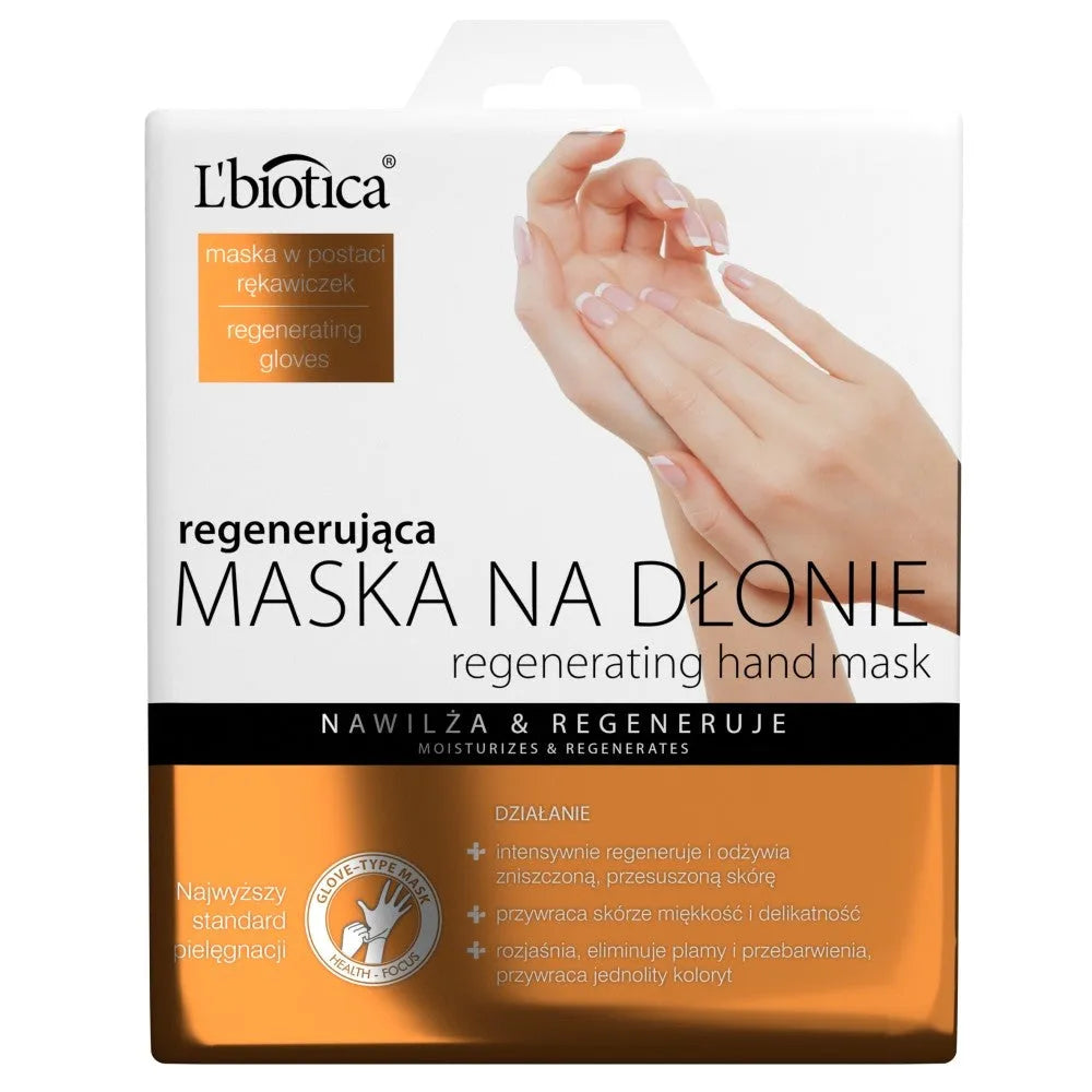 L’BIOTICA HANDS kaukė REGENERATING pirštinės 26g - Kosmetika