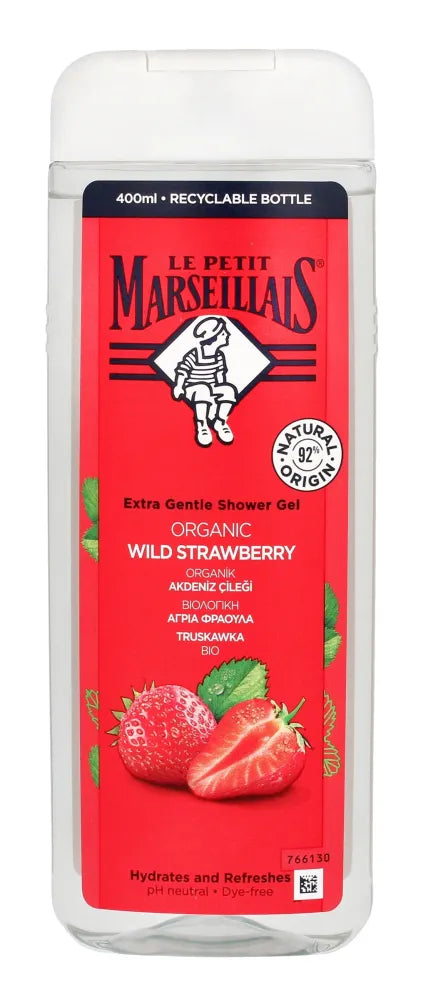 Le Petit Marseillais Bio dušo gelis laukinės braškės 400ml - Kosmetika