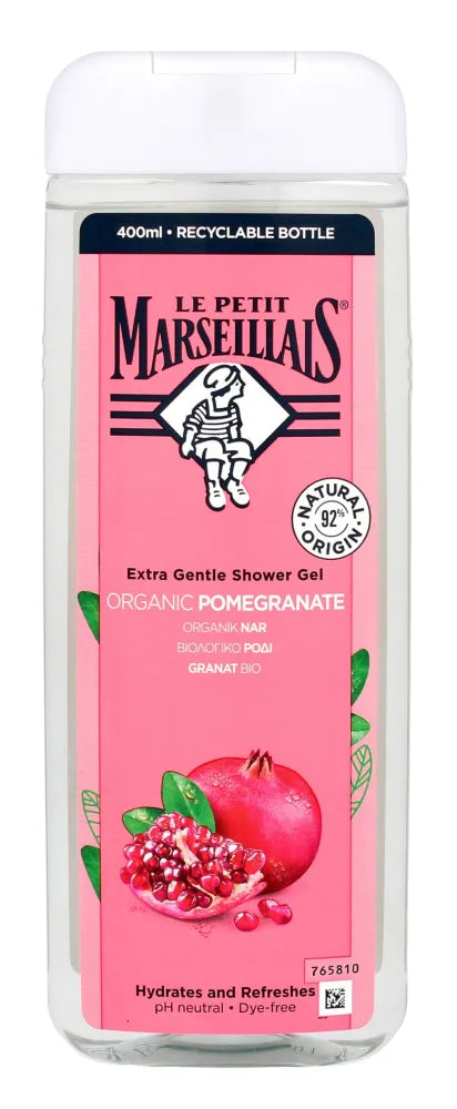Le Petit Marseillais Bio Granatų Dušo Gelis 400ml - Kosmetika