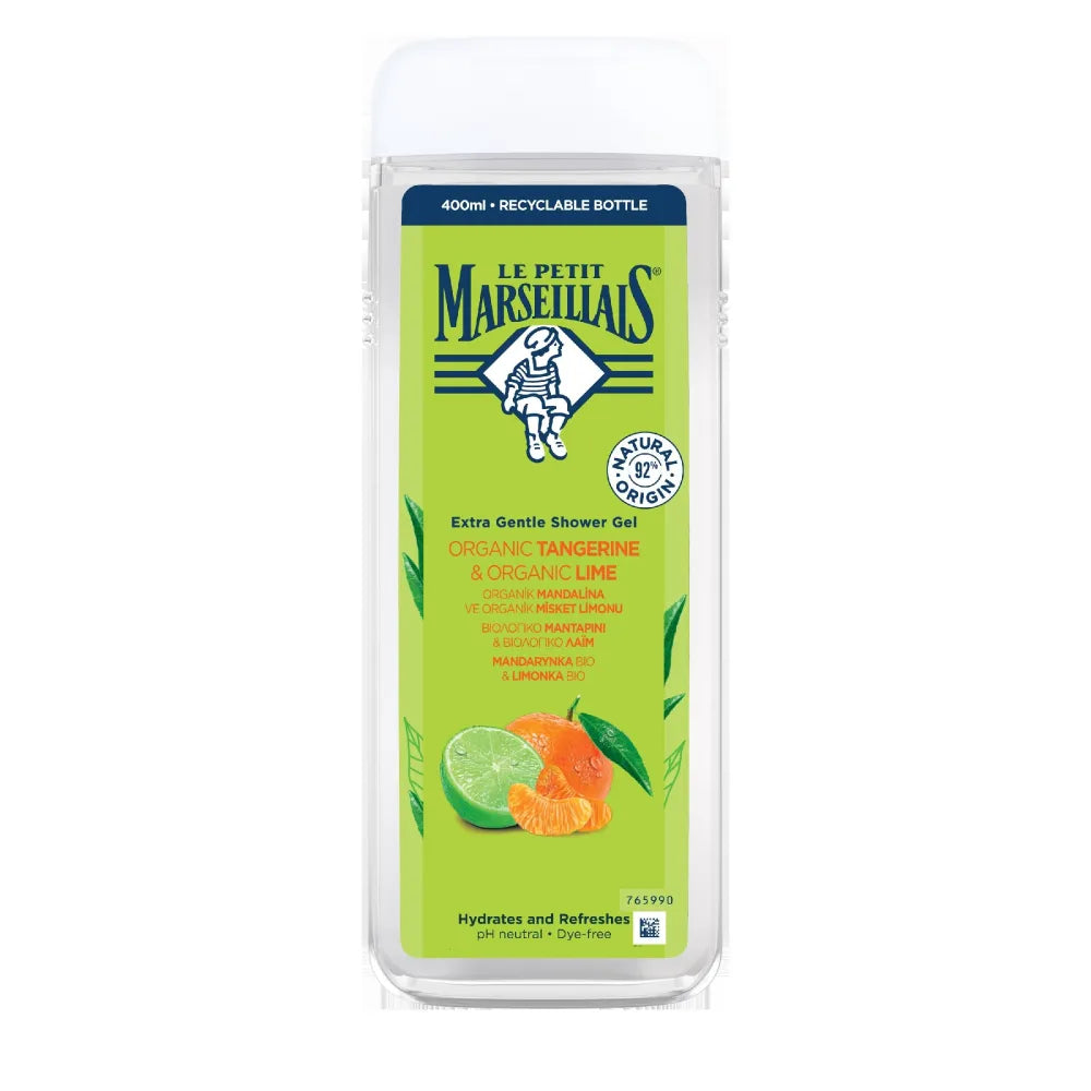 LE PETIT MARSELLAIS Mandarin and Lime Shower Gel 400 ml - Kosmetika