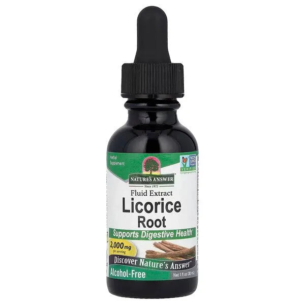 Licorice Root 2000mg - 30 ml - Nature’s Answer - Papildai