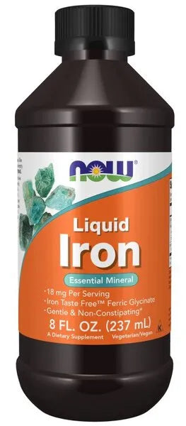 Liquid Iron - 237 ml - NOW Foods - Papildai