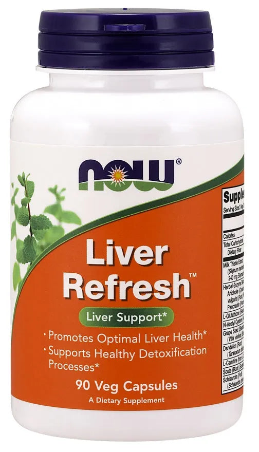 Liver Refresh - 90 vcaps - NOW Foods - Papildai