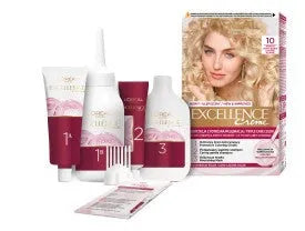 LOREAL Excellence Creme Plaukų dažai 10 Labai šviesus šviesiaplaukis - Kosmetika