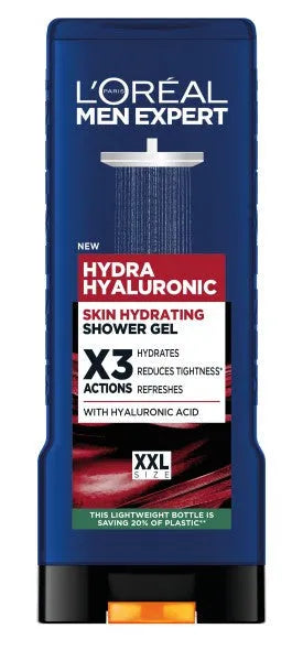 LOREAL Men Expert Hydra Hialurono Dušo Gelis - 400 ml - Kosmetika