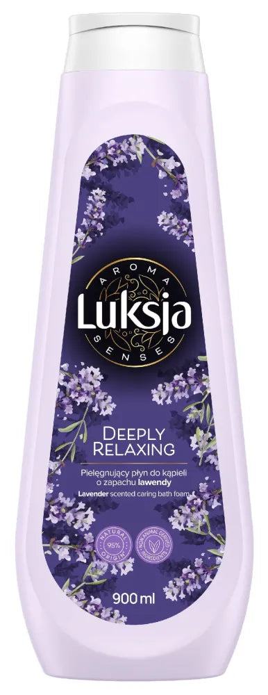 LUKSJA Aroma Senses Deeply Relaxing Lavender-scented nourishing bath liquid 900 ml - Kosmetika