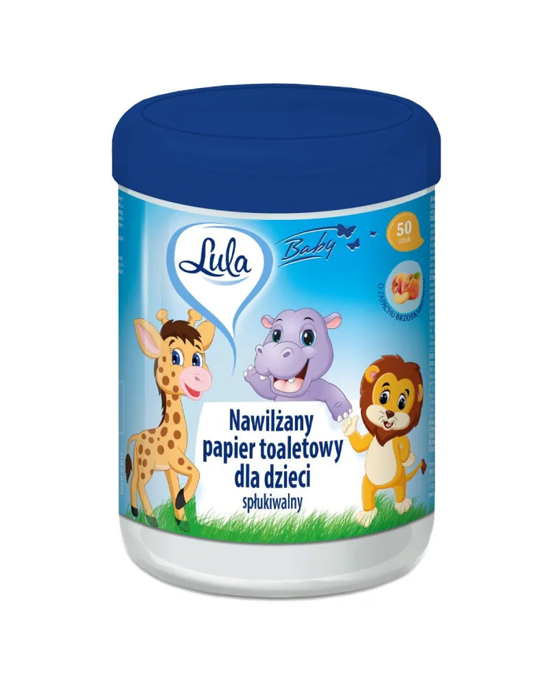 LULA MOISTIFIED TOILET PAPER D/CHILDREN A`50 - Vaikui ir mamai