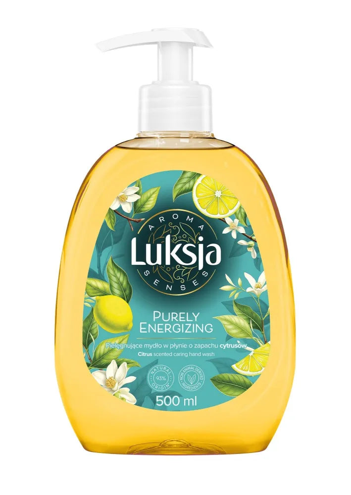 LUXIA Aroma Senses Purely Energizing Nourishing Liquid Soap with Citrus Fragrance 500 ml - Higiena