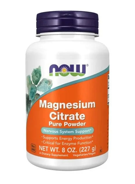 Magnesium Citrate Pure Powder - 227g - NOW Foods - Papildai