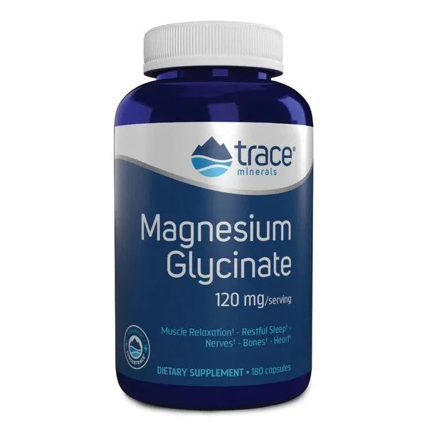 Magnesium Glycinate - 180 caps - Trace Minerals - Papildai
